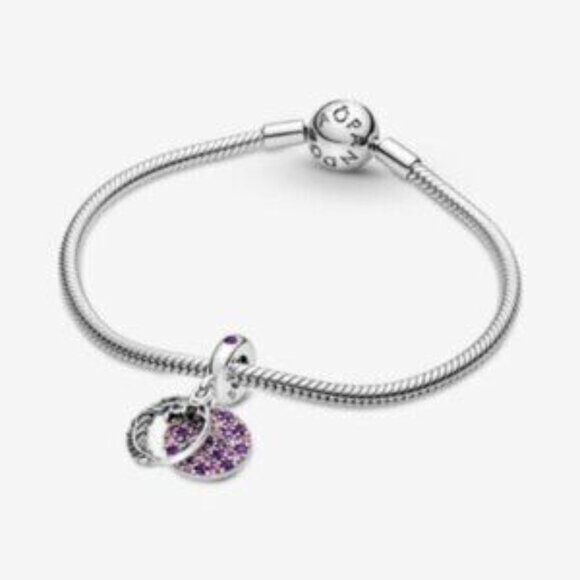 Pandora Pav?? Feather Dangle Charm - Picture 4 of 5